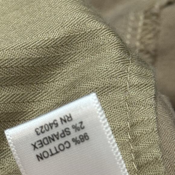 Banana Republic Ryan 2 Long Low Rise Boot Cut Pant Straight Chino Khaki 2L Y2K - Picture 14 of 14